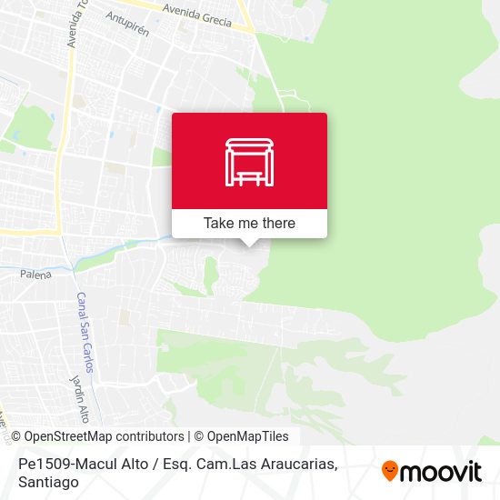 Mapa de Pe1509-Macul Alto / Esq. Cam.Las Araucarias