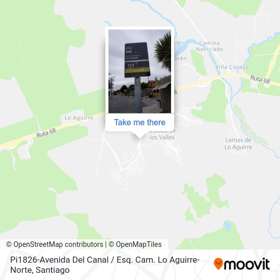 Pi1826-Avenida Del Canal / Esq. Cam. Lo Aguirre-Norte map