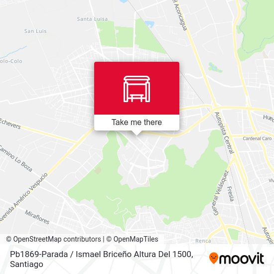 Pb1869-Parada / Ismael Briceño Altura Del 1500 map