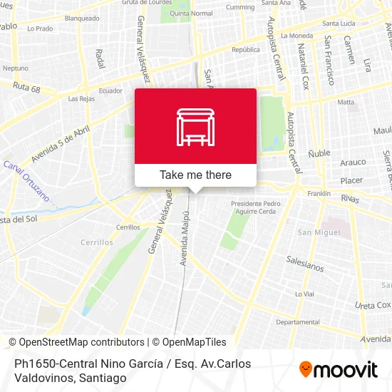 Ph1650-Central Nino García / Esq. Av.Carlos Valdovinos map