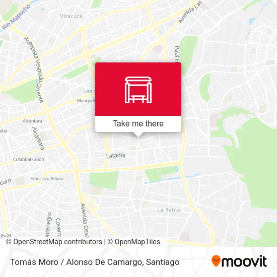Tomás Moro / Alonso De Camargo map
