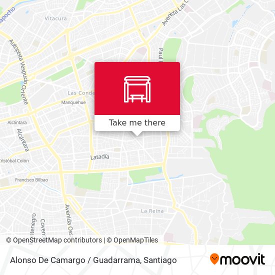 Alonso De Camargo / Guadarrama map