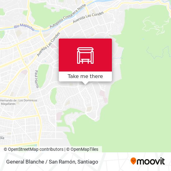 General Blanche / San Ramón map