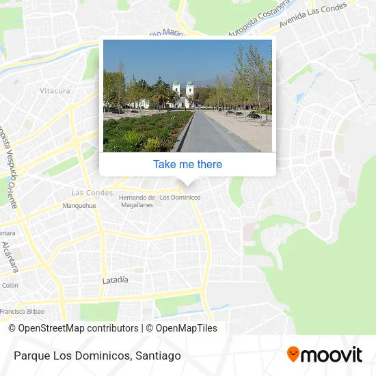 Parque Los Dominicos map