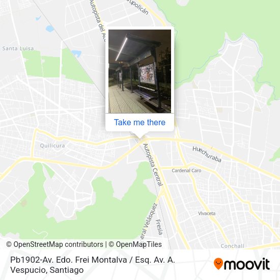 Mapa de Pb1902-Av. Edo. Frei Montalva / Esq. Av. A. Vespucio