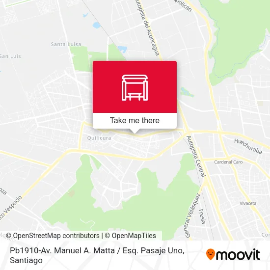 Pb1910-Av. Manuel A. Matta / Esq. Pasaje Uno map