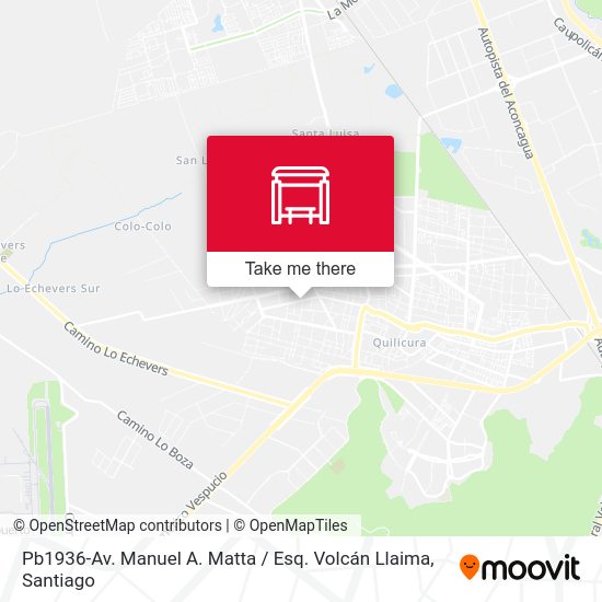Pb1936-Av. Manuel A. Matta / Esq. Volcán Llaima map