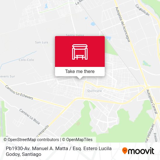 Mapa de Pb1930-Av. Manuel A. Matta / Esq. Estero Lucila Godoy