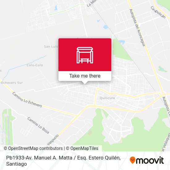 Pb1933-Av. Manuel A. Matta / Esq. Estero Quilén map