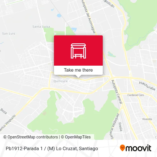 Pb1912-Parada 1 / (M) Lo Cruzat map