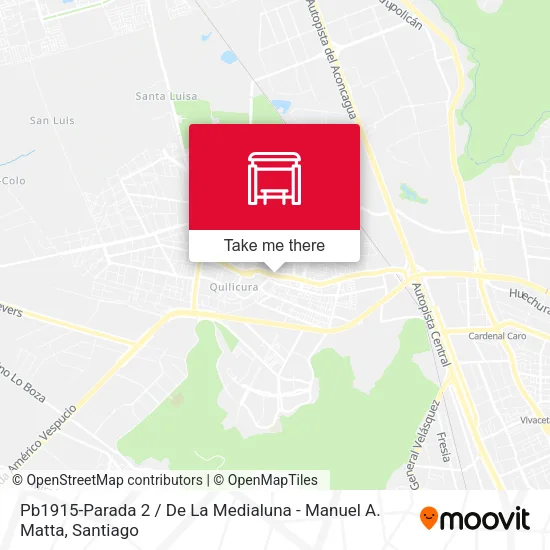 Pb1915-Parada 2 / De La Medialuna - Manuel A. Matta map