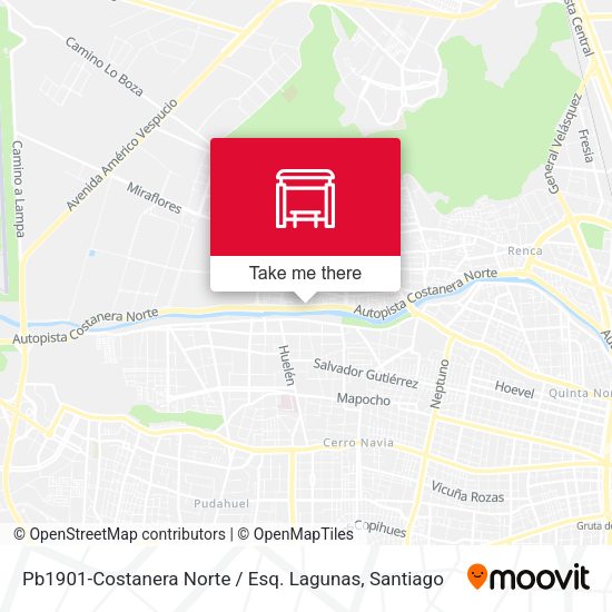 Pb1901-Costanera Norte / Esq. Lagunas map