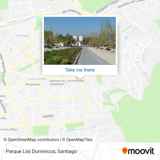 Parque Los Dominicos map