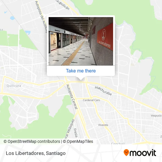 Los Libertadores map