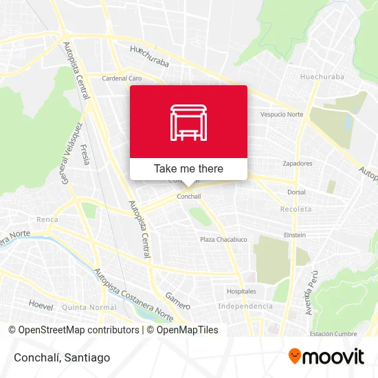 Conchalí map