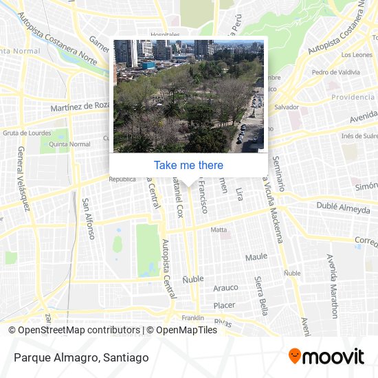 Parque Almagro map