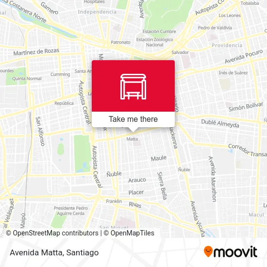 Avenida Matta map