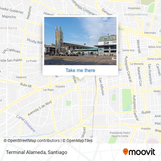 Terminal Alameda map