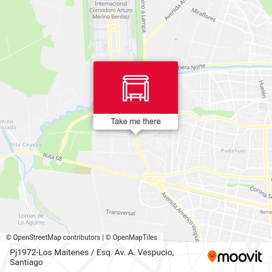 Pj1972-Los Maitenes / Esq. Av. A. Vespucio map