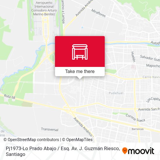 Mapa de Pj1973-Lo Prado Abajo / Esq. Av. J. Guzmán Riesco