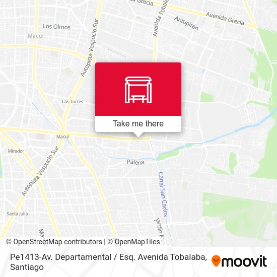 Pe1413-Av. Departamental / Esq. Avenida Tobalaba map