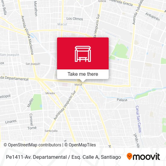 Mapa de Pe1411-Av. Departamental / Esq. Calle A