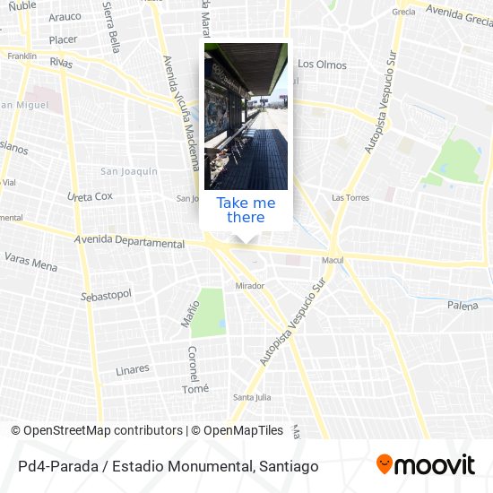 Pd4-Parada / Estadio Monumental map