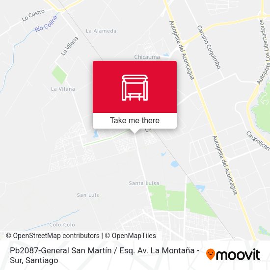 Pb2087-General San Martín / Esq. Av. La Montaña -Sur map