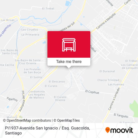 Mapa de Pi1937-Avenida San Ignacio / Esq. Guacolda
