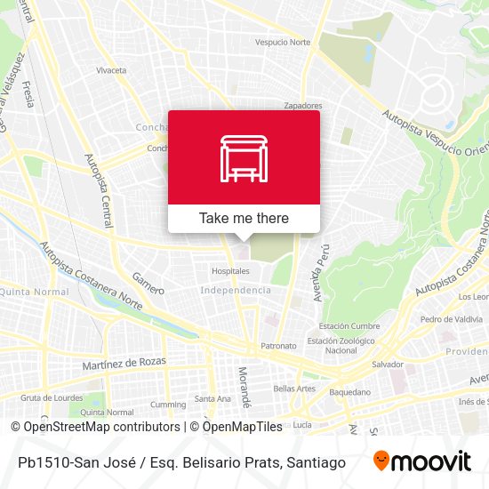 Pb1510-San José / Esq. Belisario Prats map