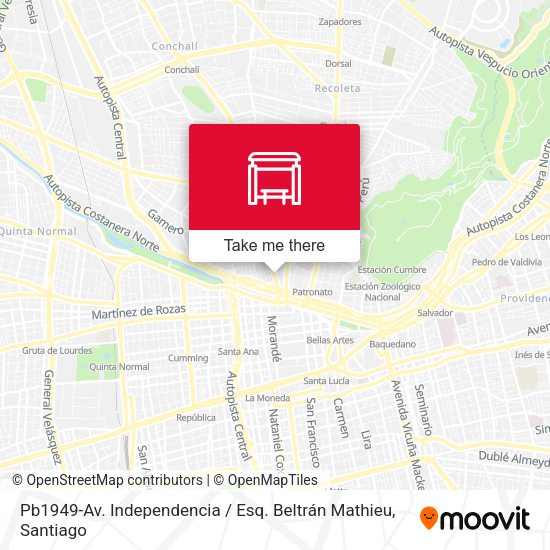Mapa de Pb1949-Av. Independencia / Esq. Beltrán Mathieu