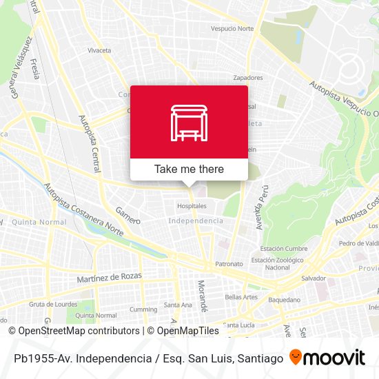 Mapa de Pb1955-Av. Independencia / Esq. San Luis