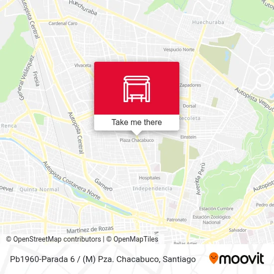 Pb1960-Parada 6 / (M) Pza. Chacabuco map