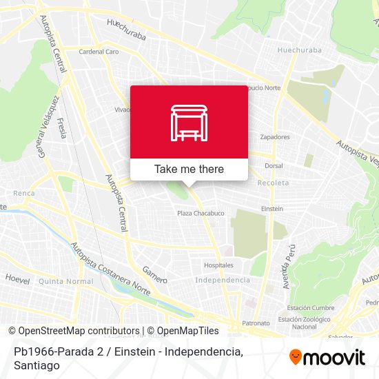 Mapa de Pb1966-Parada 2 / Einstein - Independencia