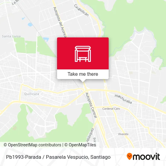 Pb1993-Parada / Pasarela Vespucio map