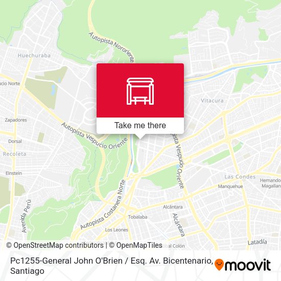 Pc1255-General John O'Brien / Esq. Av. Bicentenario map