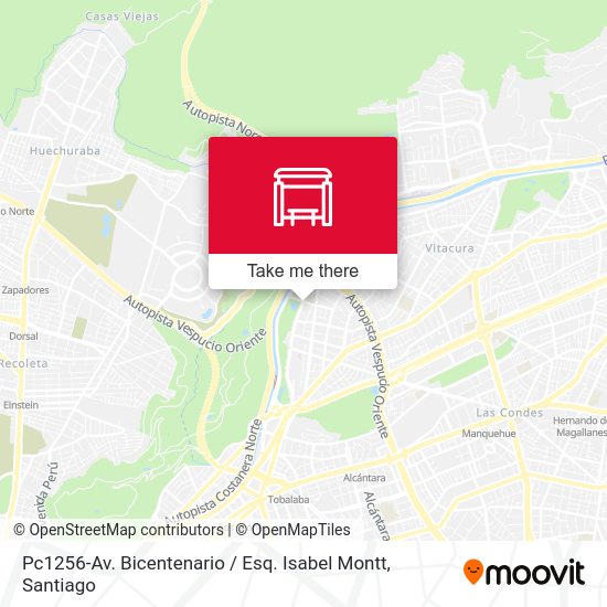 Mapa de Pc1256-Av. Bicentenario / Esq. Isabel Montt