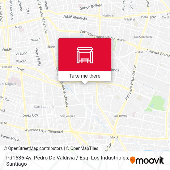 Mapa de Pd1636-Av. Pedro De Valdivia / Esq. Los Industriales