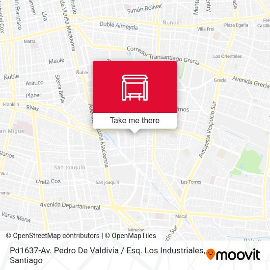 Pd1637-Av. Pedro De Valdivia / Esq. Los Industriales map