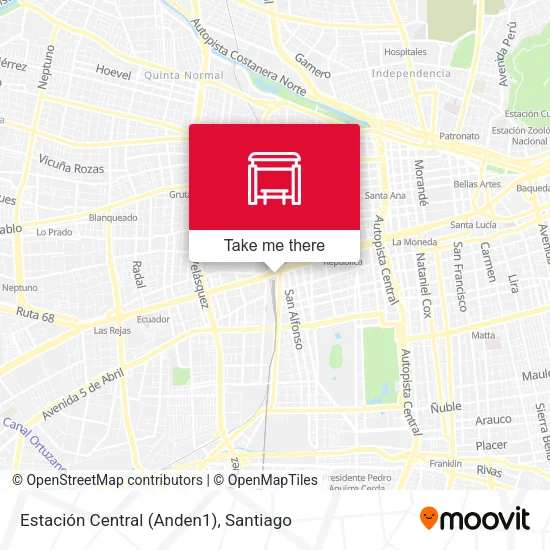 Estación Central (Anden1) map