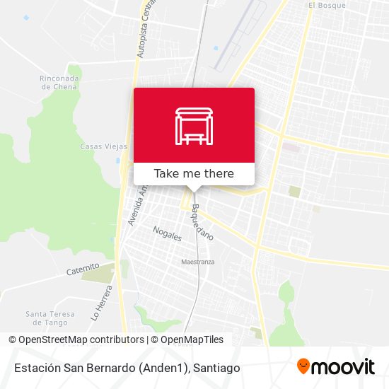 Estación San Bernardo (Anden1) map