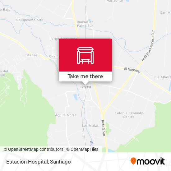 Estación Hospital map