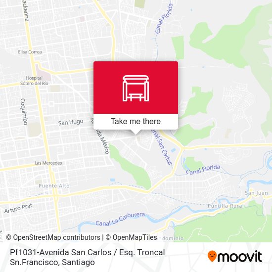 Pf1031-Avenida San Carlos / Esq. Troncal Sn.Francisco map