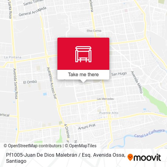 Mapa de Pf1005-Juan De Dios Malebrán / Esq. Avenida Ossa
