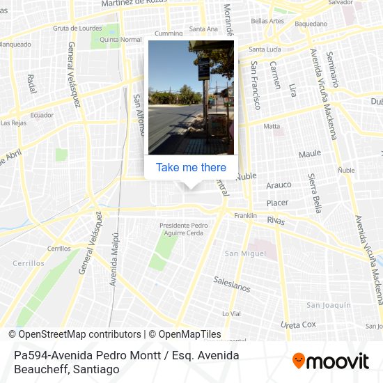 Pa594-Avenida Pedro Montt / Esq. Avenida Beaucheff map