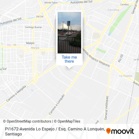 Mapa de Pi1672-Avenida Lo Espejo / Esq. Camino A Lonquén