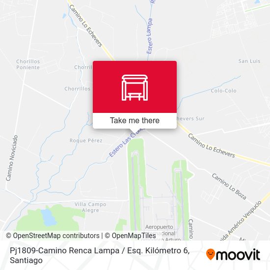 Mapa de Pj1809-Camino Renca Lampa / Esq. Kilómetro 6