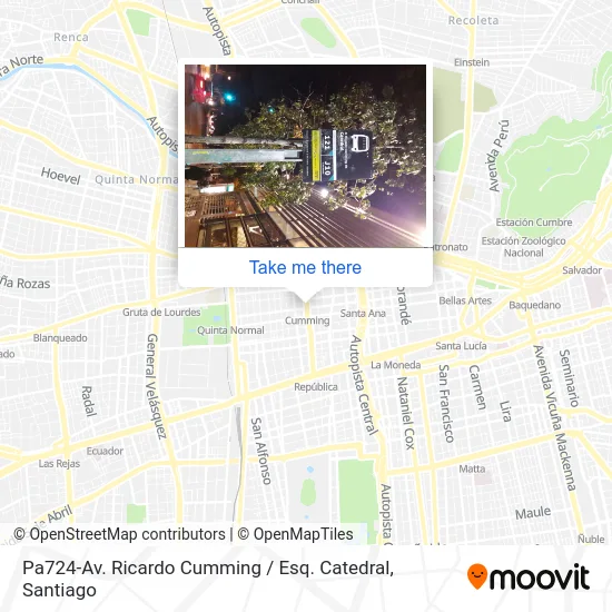 Pa724-Av. Ricardo Cumming / Esq. Catedral map