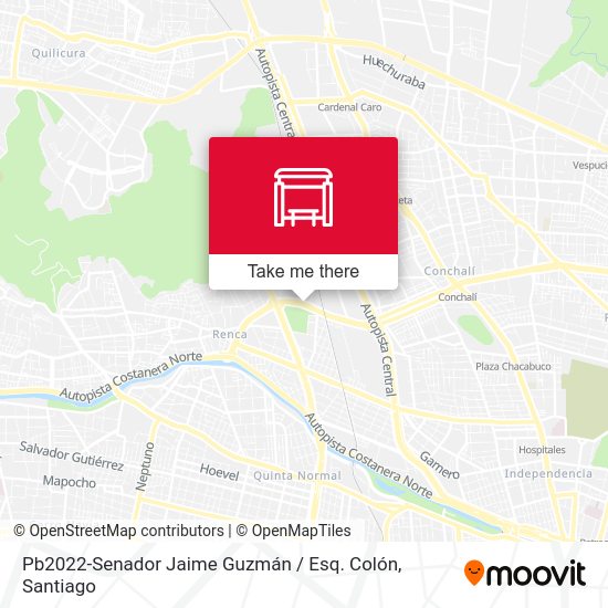 Mapa de Pb2022-Senador Jaime Guzmán / Esq. Colón