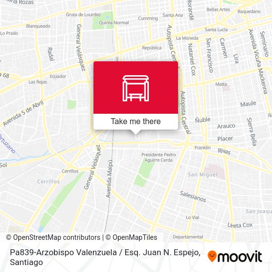 Mapa de Pa839-Arzobispo Valenzuela / Esq. Juan N. Espejo